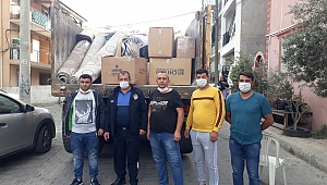 Deprem Yardımları İzmir'e ulaştı