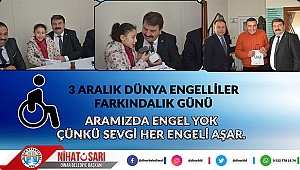 Başkan Sarı'dan 3 Aralık Dünya Engelliler Günü Mesajı