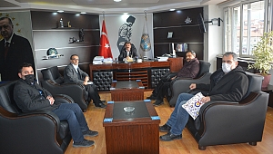 Türk Kızılay'ı Dinar şubesinden Başkan Sarı'ya ziyaret