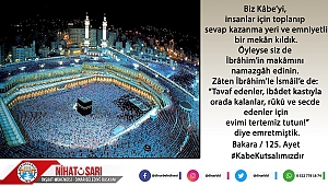 Başkan Sarı’dan Kabe’ye hakaret edenleri kınama mesajı