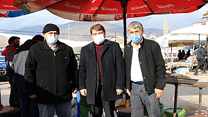 Belediye Başkanımız Nihat Sarı, Salı Pazarında