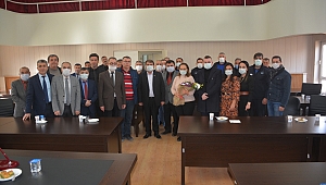 Belediye personelinden Başkan Sarı'ya yeni yıl ziyareti