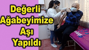 Dinar'da 75 Yaş üstü koronavirüs aşıları yapılmaya başladı
