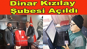 Dinar Kızılay Şubesinin Yeniden Açılması Sevindirdi