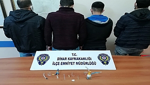 Yılbaşı Gecesi Dinar Polisi Uyuşturucu Ele Geçirdi
