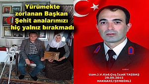 Yürümekte Zorlanan Başkanımız Şehit Analarımızı Hiç Yalnız Bırakmadı