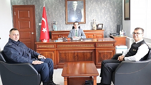 Afyon İl j. Komutanı Albay Yılmaz Kırgel, Kaymakam Sakarya’yı Ziyaret Etti