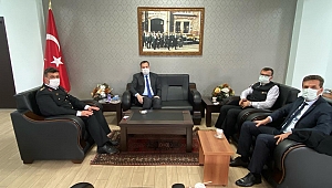 Albay Kırgel’den Kaymakam Kapankaya’ya ziyaret