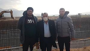 Başkan Çiçek Arıtma Tesisi inşaatını inceledi