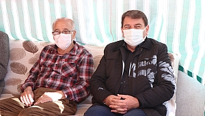 Başkan Sarı Şehidimiz Süleyman Şahin’in ailesini ziyaret etti