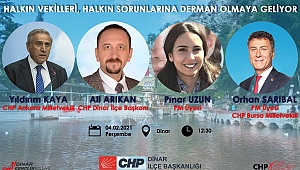 CHP Dinar İlçe Başkanlığından Duyuru