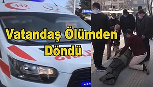 Dinar’da bir vatandaş baygınlık geçirerek yere düştü