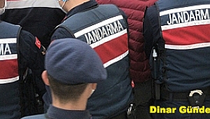 Dinar'da Kadılar Köyü Giriş Çıkışta Jandarma