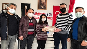 Türkiye Birincisi Türkan Demirel'e Eğitim İş Sendikasından Ödül