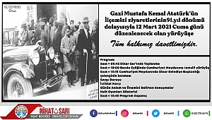12 Mart Atatürk'ün Dinara gelişinin yıl dönümü programı