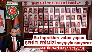 Başkan Hasan Ceylan’dan 18 Mart Mesajı