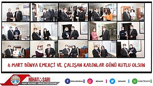 Başkan Sarı Bayan Personellerin Kadınlar Gününü Kutladı