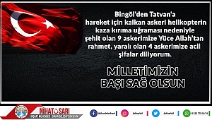 Başkan Sarı’dan Şehitlerimiz İçin Başsağlığı Mesajı