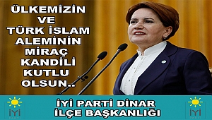 Başkan Sayın'dan Miraç Kandili Kutlama Mesajı