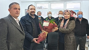 CHP Dinar ilçe örgütünden İYİ Parti Dinar İlçe Başkanlığına ziyaret
