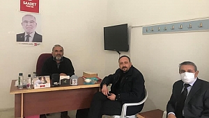 CHP Dinar Teşkilatından Saadet Partisine ziyaret