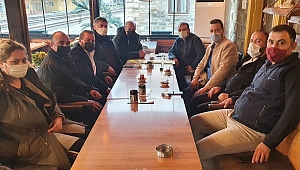 Dinar'da Düğün Salonu Dernek Başkanı Şükrü Köken Toplantı Yaptı