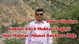 Kadılar Köyü Muhtarı Değişti