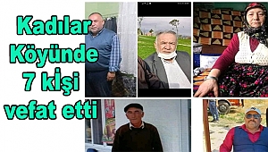 Kadılar Köyünde Hastalık Nedeniyle 7 Kişi Vefat Etti