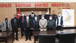 Merkez Mahalle Muhtarları Derneği Yönetiminden Başkan Sarı’ya ziyaret