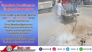 Belediyemiz tarafından Kanalizasyon İlaçlamaları yapılıyor