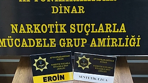 Dinar'da Eroin Yakalandı