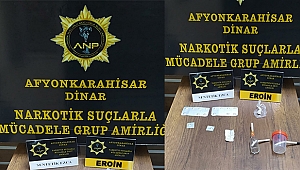 Dinar'da Eroin Yakalandı