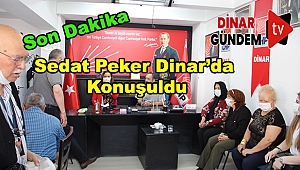 Dinar’da Hilmi Çalışkan Mv. Burcu Köksal’a Sedat Peker’i Sordu