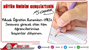 Başkan Sarı, Sınava girecek öğrencilere başarılar diledi