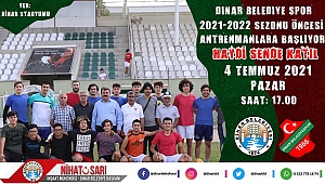 Dinar Belediye Spor Kulübünden Duyuru