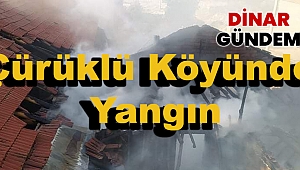 Dinar'da 2 Besihane Yandı