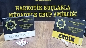 Dinar'da Eroin Yakalandı