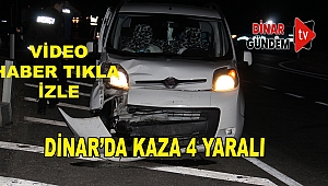 Dinar'da Kaza: 4 Yaralı
