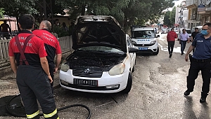 Dinar’da Otomobil Yandı