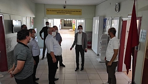 KAYMAKAMIMIZ OKUL GÜÇLENDİRME ÇALIŞMALARINI İNCELEDİ