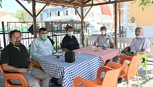Başkan Sarı’dan Öğretmen Evi Müdürü Erdoğan'a Hayırlı olsun ziyareti