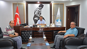 Dinar Küçük Sanayi Sitesi Yapı Kooperatifi Başkanı Akpınar’dan Başkan Sarı’ya ziyaret