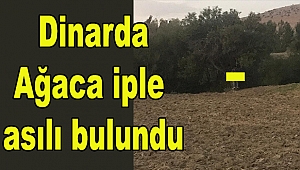 Dinar'da 1 Kişi Ağaca İple Asılı Bulundu