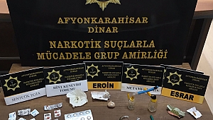 Dinar'da Uyuşturucu Satıcılarına Eş Zamanlı Operasyon