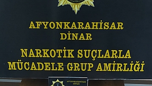 Dinar’da 1 Kişinin Üzerinde Uyuşturucu