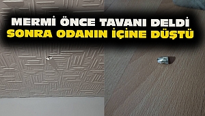 Dinar'da Havaya Ateş Edilen Silah'tan Çıkan Mermi Odanın İçine Düştü