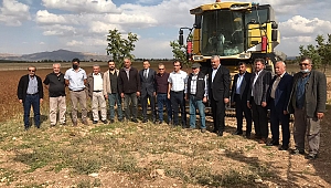 Dinar’da İlk Defa Hasadı Yapıldı