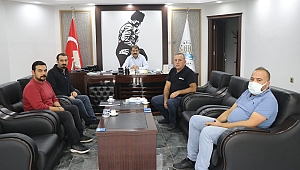 Dinar Meyve Suyu (Göknur) Fabrikası Müdürü Başkan Sarı'yı Ziyaret Etti
