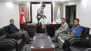 Dinar Yeni OEDAŞ Müdürü Güzelyayla’dan Başkan Sarı’ya ziyaret