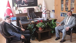 Afyon İl Milli Eğitim Müdürü Metin Yalçın Dinar'ı Ziyaret Etti